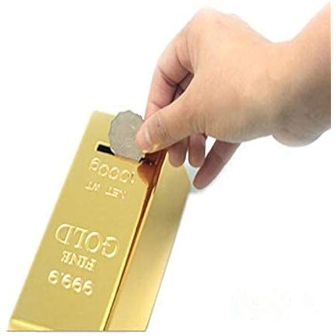 rayihni GOLD BAR SHAPE PIGGY BANK - Image 2